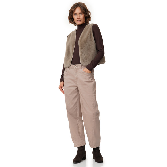 Damen Weste in Fell-Optik