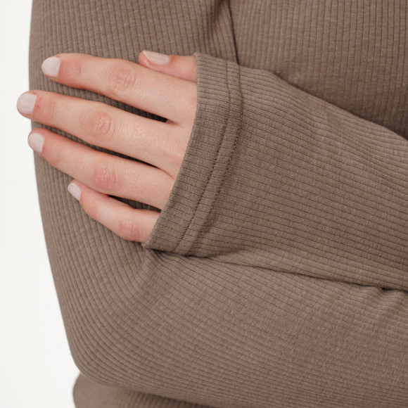 Damen Langarmshirt mit Rollkragen