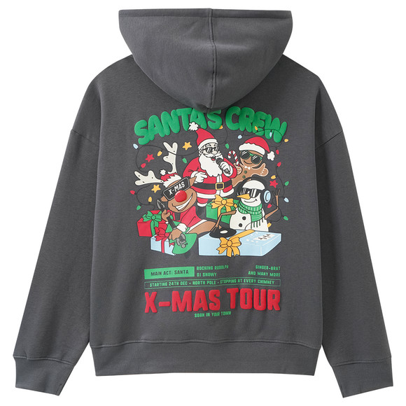 Jungen Weihnachtshoodie mit Rückenprint