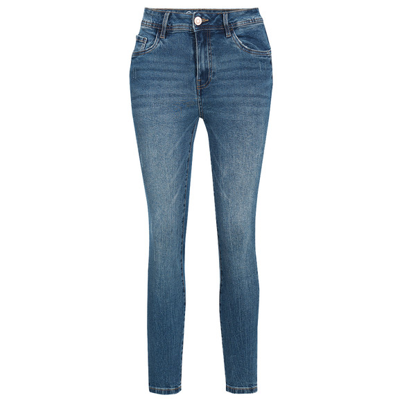 Damen Skinny-Jeans mit Destroyed-Details