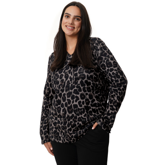 Damen Modal-Shirt mit Leo-Allover