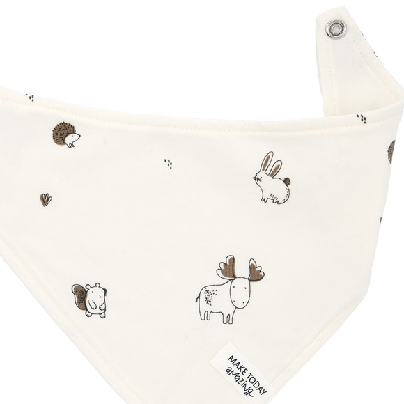Babybandana met bosdieren