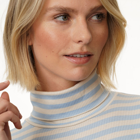 Damen Langarmshirt mit Rollkragen