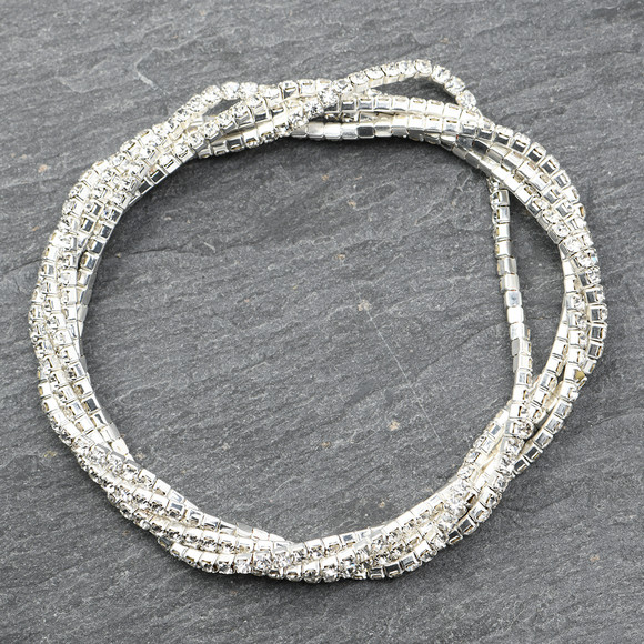 Damen Armband mit Glitzersteinchen