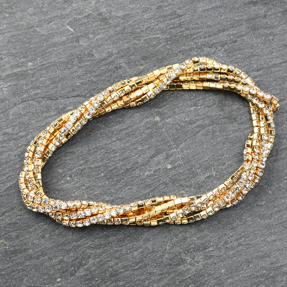 Damen Armband mit Glitzersteinchen