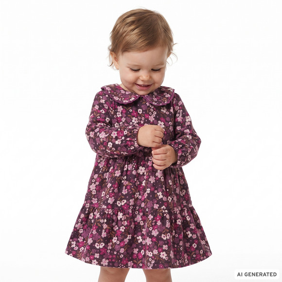 Baby Kleid im Millefleur-Look
