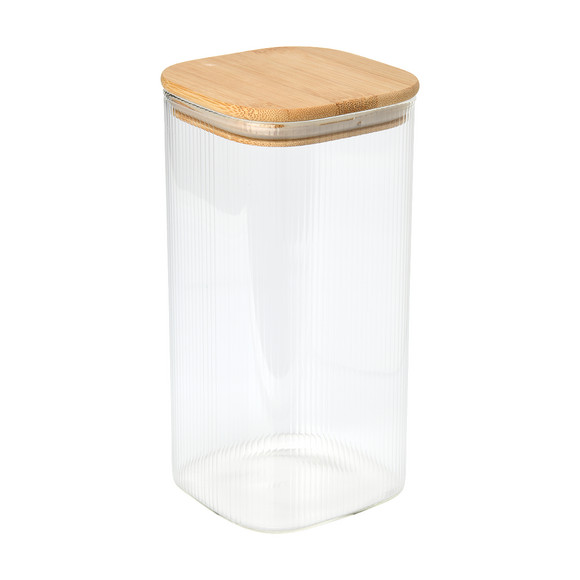 Großes Vorratsglas mit Bambusdeckel