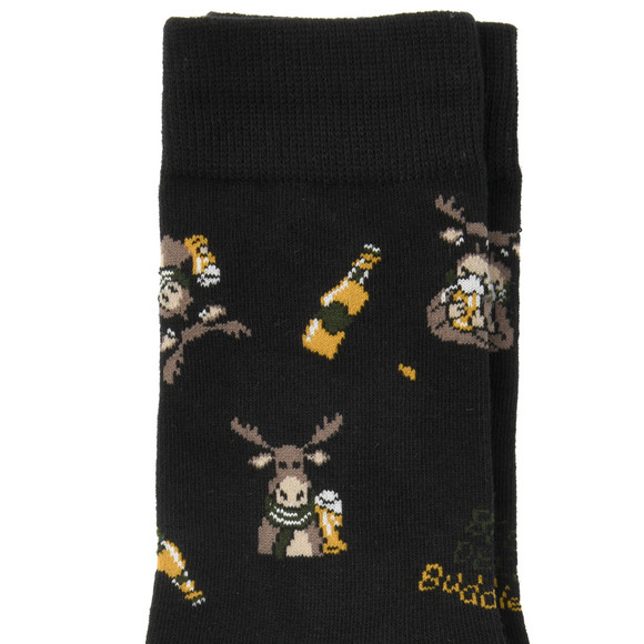 1 Paar Herren Socken mit Elch-Motiven
