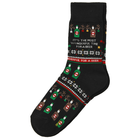 1 Paar Herren Weihnachtssocken mit Schriftzug