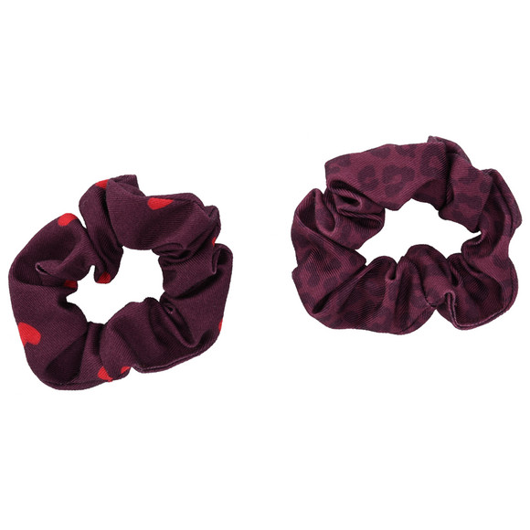 2 Scrunchies mit Muster