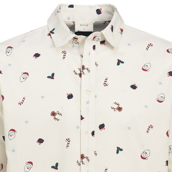 Herren Weihnachtshemd mit Allover-Print
