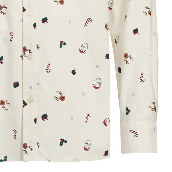 Herren Weihnachtshemd mit Allover-Print