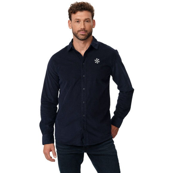 Herren Weihnachtshemd mit Stickerei