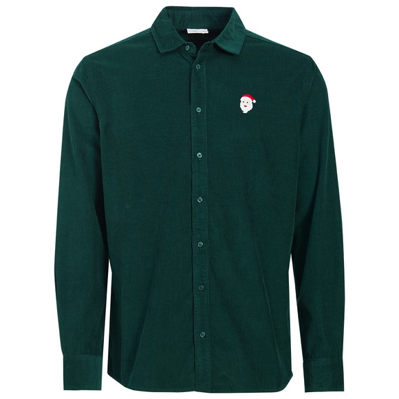 Herren Weihnachtshemd mit Stickerei