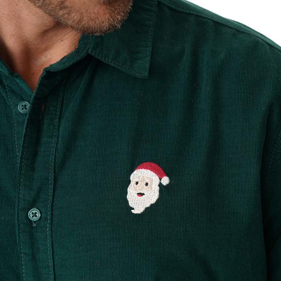 Herren Weihnachtshemd mit Stickerei