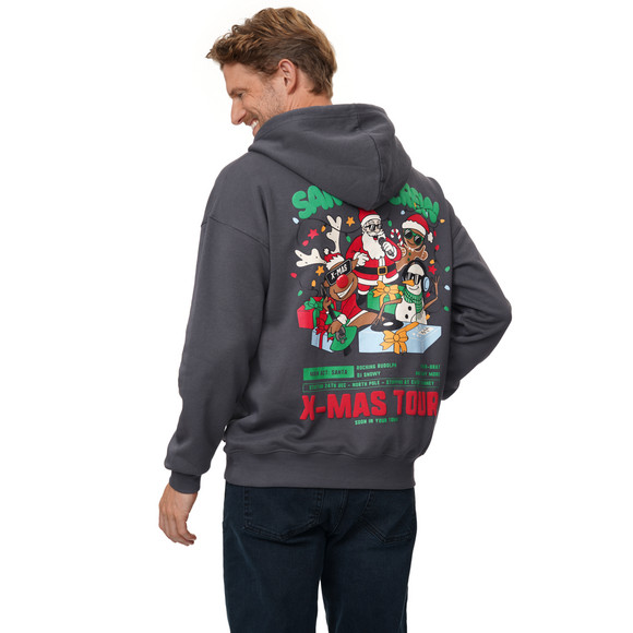 Herren Weihnachtshoodie mit Rückenprint