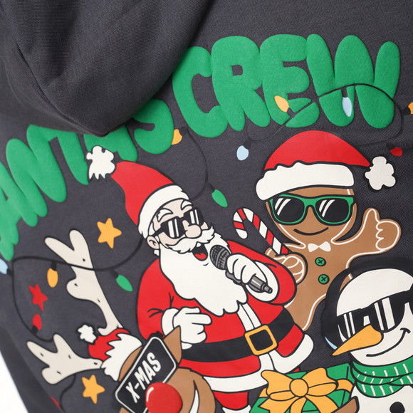 Herren Weihnachtshoodie mit Rückenprint