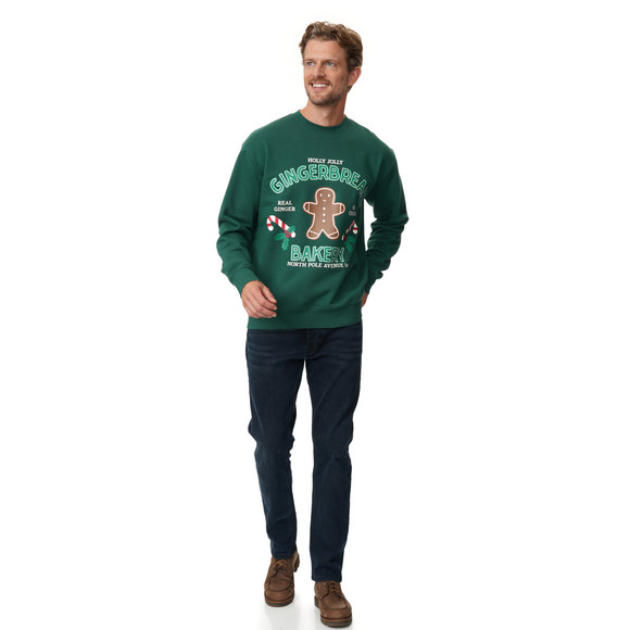 Herren Weihnachtssweatshirt mit Print