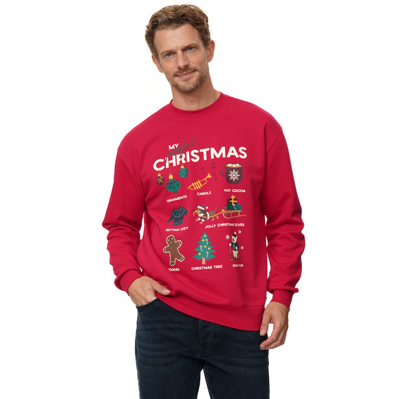 Herren Weihnachtssweatshirt mit Print