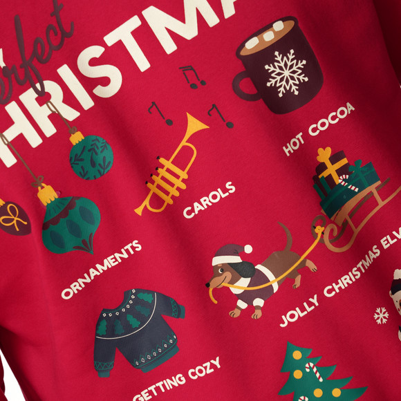 Herren Weihnachtssweatshirt mit Print