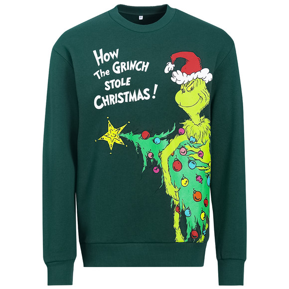 The Grinch Weihnachtssweatshirt mit Print