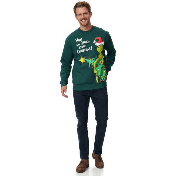 The Grinch Weihnachtssweatshirt mit Print