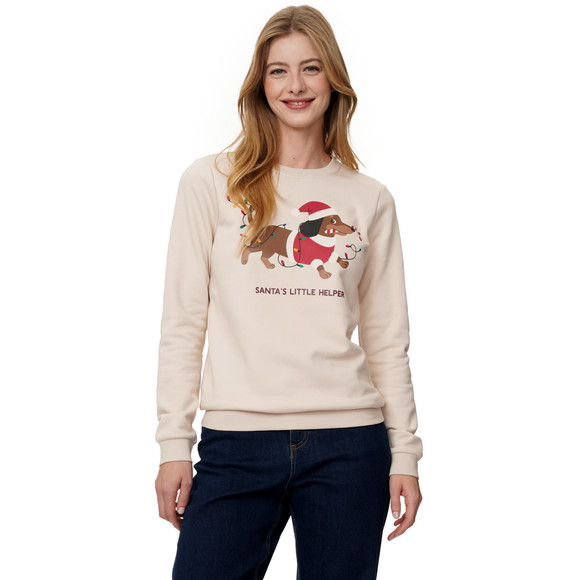Damen Weihnachtssweatshirt mit Print