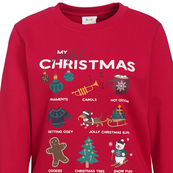 Damen Weihnachtssweatshirt mit Print