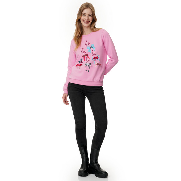 Damen Weihnachtssweatshirt mit Print