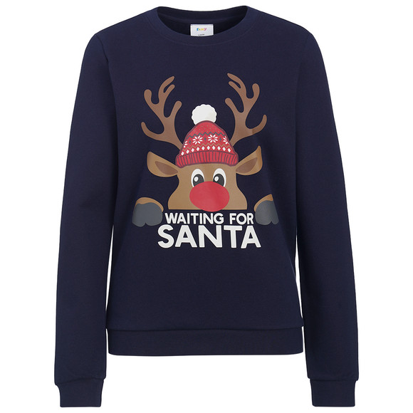 Damen Weihnachtssweatshirt mit Print