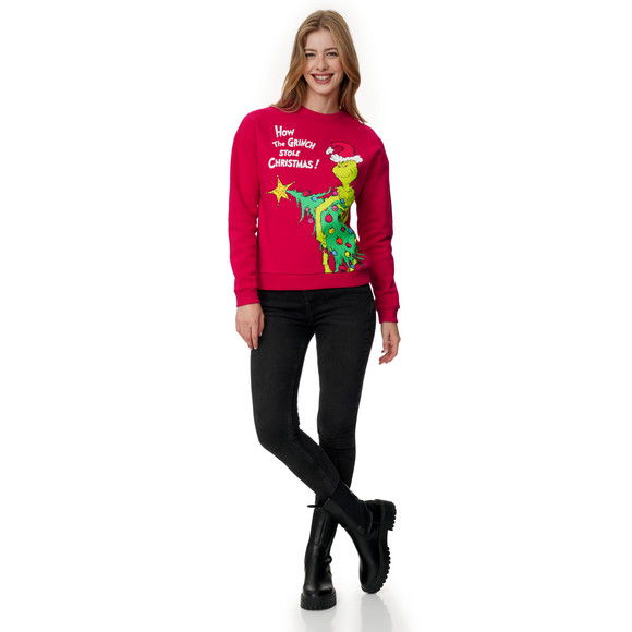 The Grinch Weihnachtssweatshirt mit Print