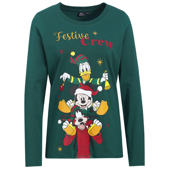 Micky Maus Weihnachtsshirt mit Print