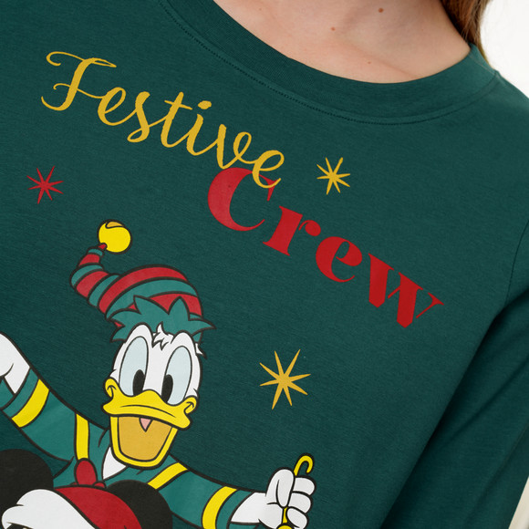 Micky Maus Weihnachtsshirt mit Print