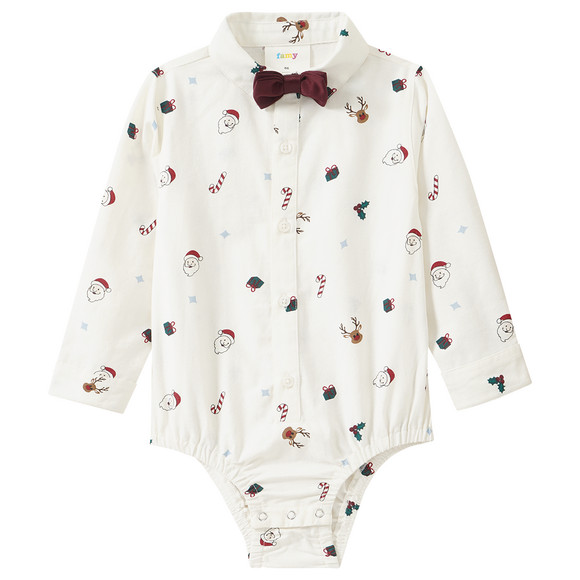 Baby Weihnachtsset mit Hemdbody und Cordhose