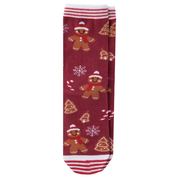 1 Paar Mädchen Weihnachtssocken mit Lebkuchen