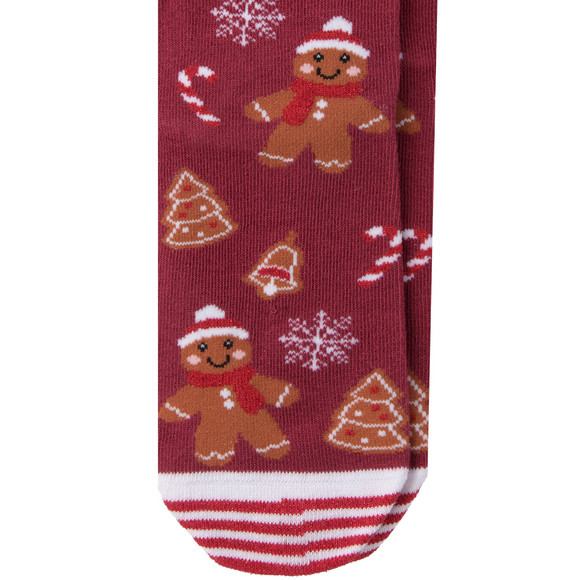 1 Paar Mädchen Weihnachtssocken mit Lebkuchen