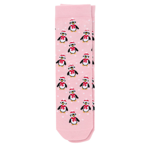 1 Paar Mädchen Weihnachtssocken mit Pinguinen