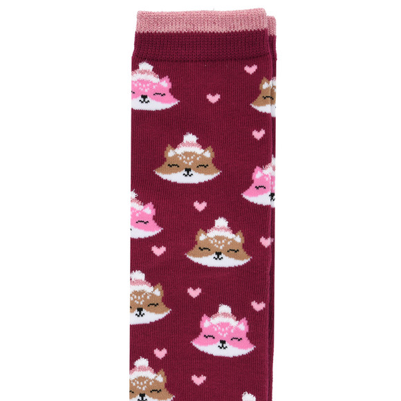 1 Paar Mädchen Weihnachtssocken mit Füchsen