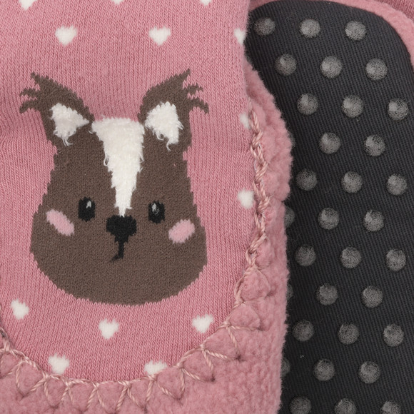 1 paar babysokken voor thuis met dierenmotief