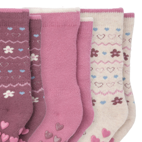 3 Paar Baby Stoppersocken frotteeweich