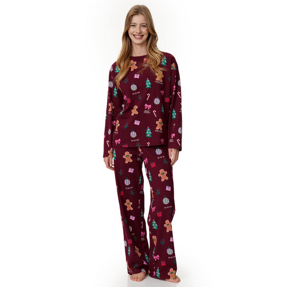 Kerstslaappak voor dames met prints