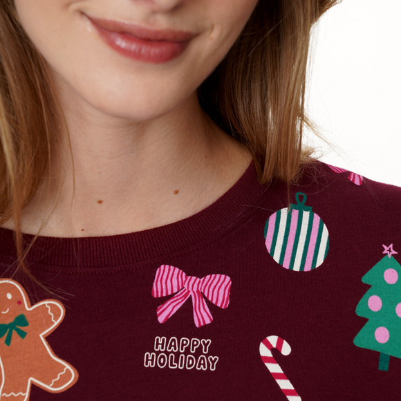 Kerstslaappak voor dames met prints