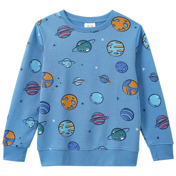 Jungen Sweatshirt mit Weltall-Prints