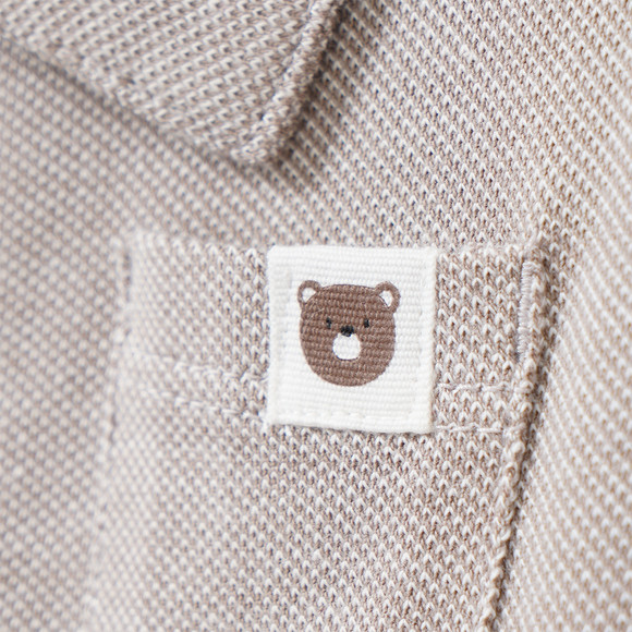 Baby Poloshirt mit feiner Struktur