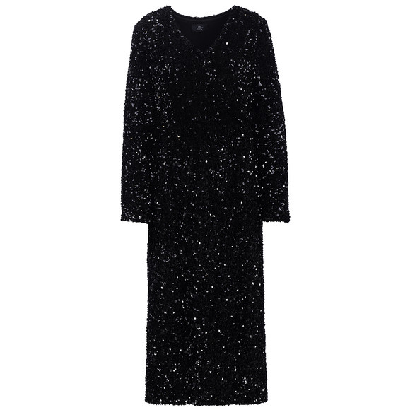 Damen Paillettenkleid in Wickel-Optik