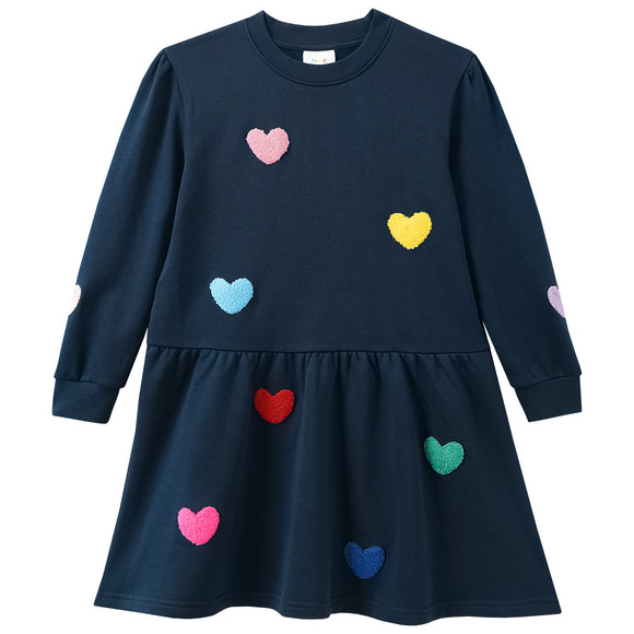 Mädchen Sweatkleid mit Applikationen