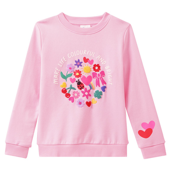 Mädchen Sweatshirt mit Applikationen