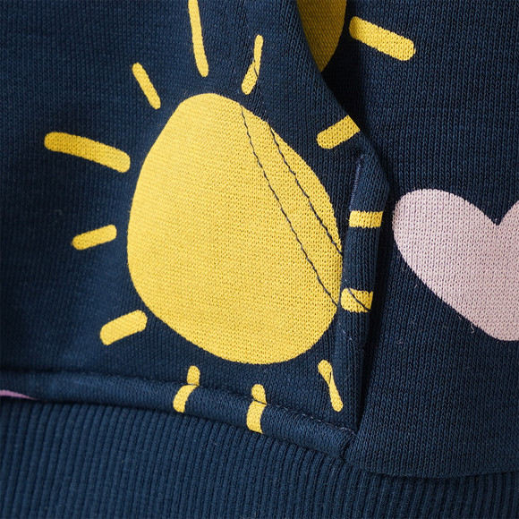 Mädchen Hoodie mit Allover-Print