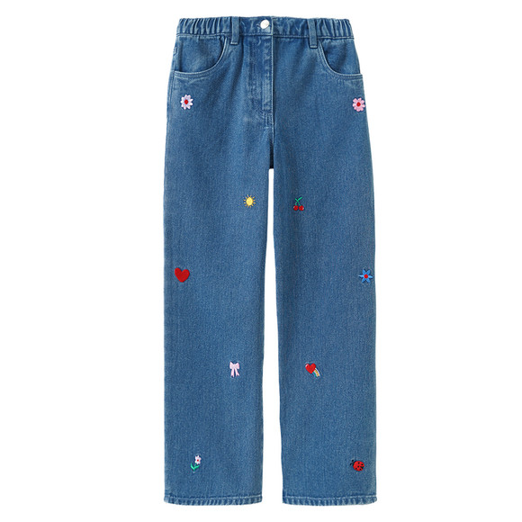 Mädchen Jeans mit Stickerei
