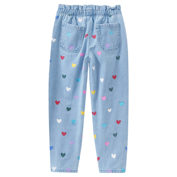 Mädchen Jeans mit Paperbag-Bund